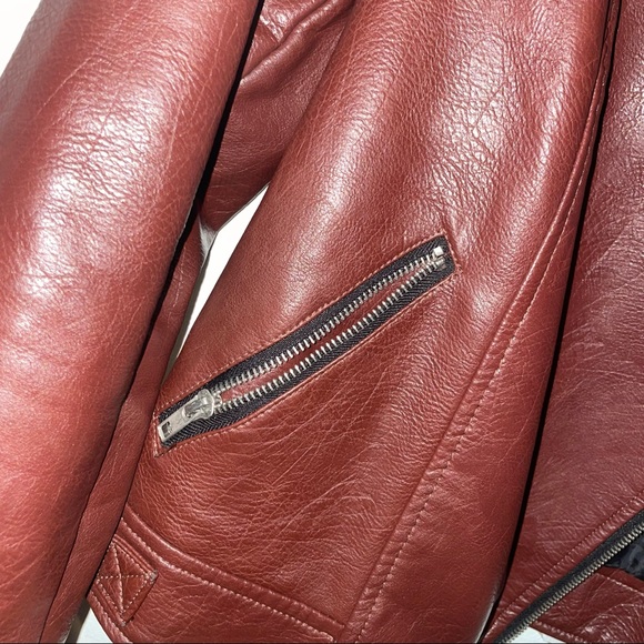 Girls Medium Leather Jacket Good Condition - Picture 2 of 7